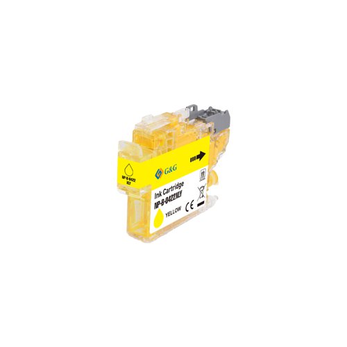 Compatible Brother LC422XLY High Capacity Yellow Ink Cartridge