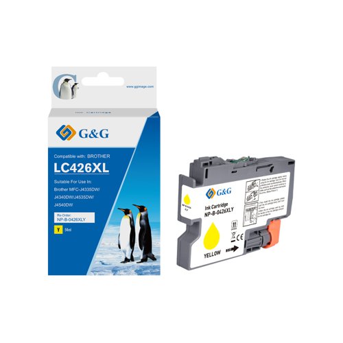 Compatible Brother LC426XLY High Capacity Yellow Ink Cartridge Inkjet Cartridges 11512433