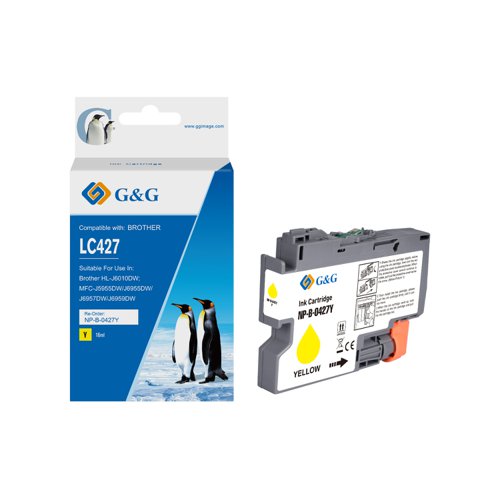 Compatible Brother LC427Y Yellow Ink Cartridge