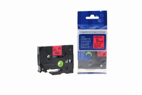 Compatible Brother P Touch TZe-421 Black on Red also for TZ-421 Label Cassette