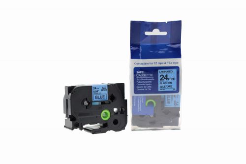 Compatible Brother P-Touch TZe-551 Black on Blue also for TZ-551 Label Cassette