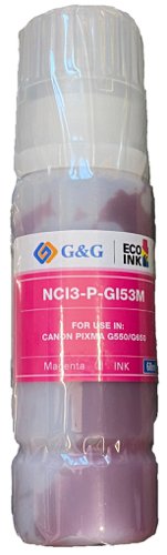 Compatible Canon G+G GI-53M Magenta Ink Bottle 4681C001 Inkjet Cartridges 23510652