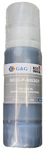 Compatible Canon G+G GI-53GY Grey Ink Bottle 4708C001 Inkjet Cartridges 23510655