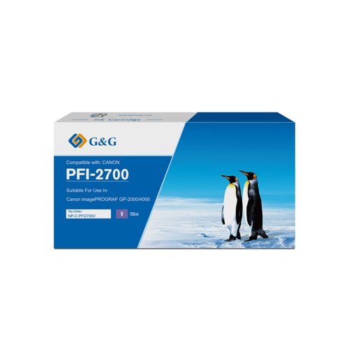 Compatible Canon G+G PFI-2700V Violet Ink Cartridge