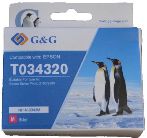 Compatible Epson T0343 Magenta T034340 Inkjet