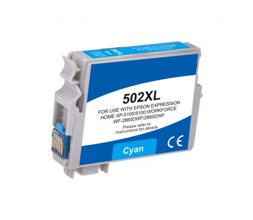 Compatible Epson 502XLC Cyan Hi Cap C13T02W24010 Inkjet