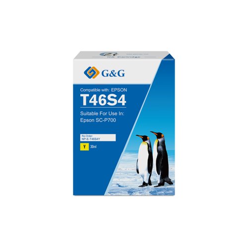 Compatible Epson G+G T46S4 Yellow Ink Cartridge C13T46S400