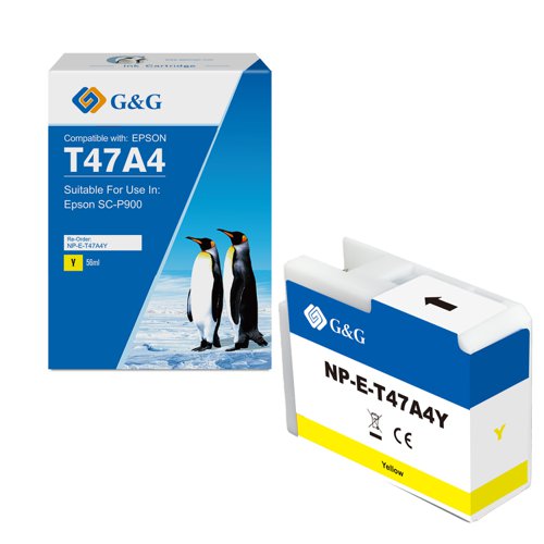 Compatible Epson G+G T47A4 Yellow Ink Cartridge C13T47A400