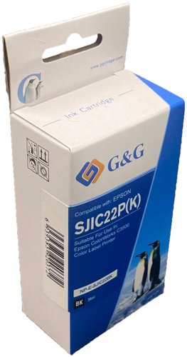 Compatible Epson G+G SJIC22BK C33S020577 Black Inkjet