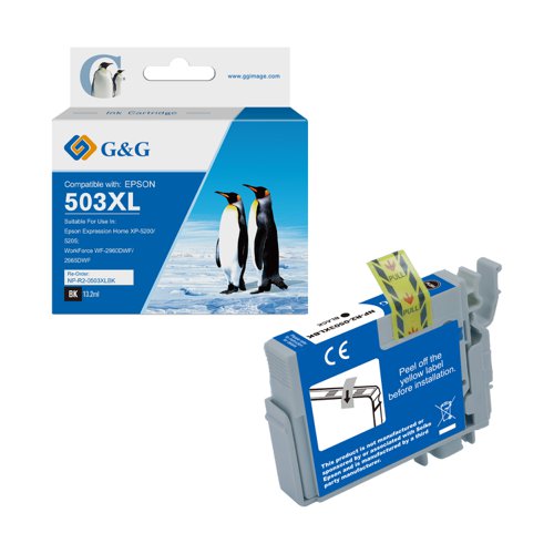 Compatible Epson G+G 503XL Hi Cap Black Ink Cartridge C13T09R14010