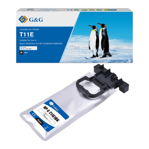 Compatible Epson G+G T11 C13T11E140 Extra High Capacity Black Ink Cartridge