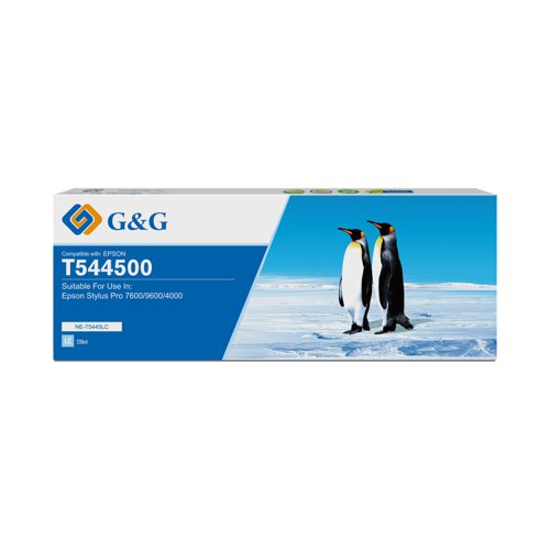 Compatible Epson Stylus Pro 9600 Light Cyan Dye Ink T544500 220ml Ink
