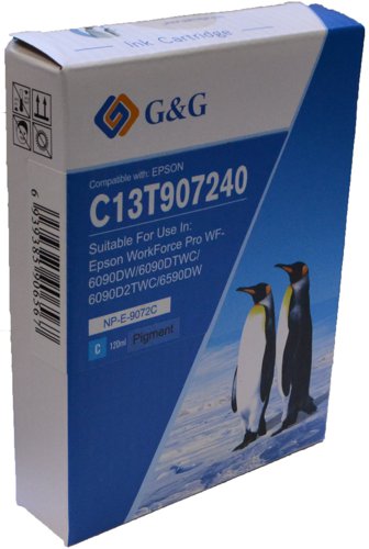 Compatible Epson T9072 Cyan Extra Hi Cap C13T907240 Inkjet