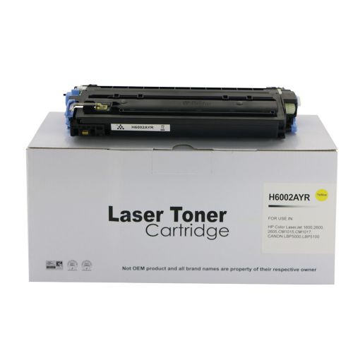 Remanufactured HP Q6002A Yellow also for Canon EP707Y Toner