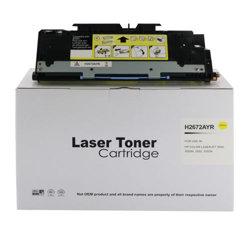 Remanufactured HP Q2672A Yellow Toner