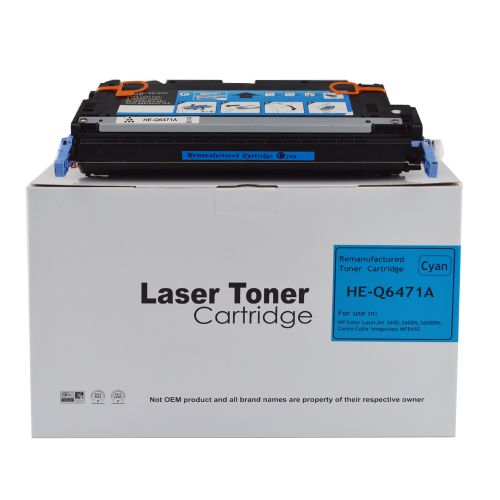 Remanufactured HP Q6471A Cyan also for Canon 711 EP711C Toner