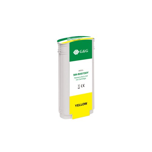 Remanufactured HP G+G 738 Yellow Ink Cartridge