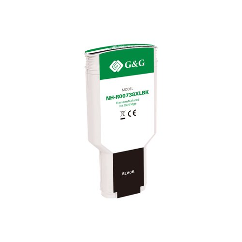 Remanufactured HP G+G 738XL Black High Capacity Ink Cartridge