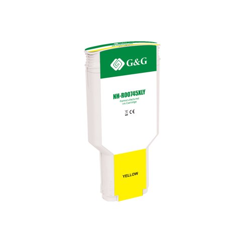 Remanufactured HP G+G 745 Yellow High Capacity Ink Cartridge