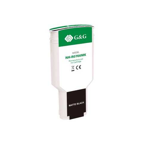 Remanufactured HP G+G 766 Matte Black Ink Cartridge