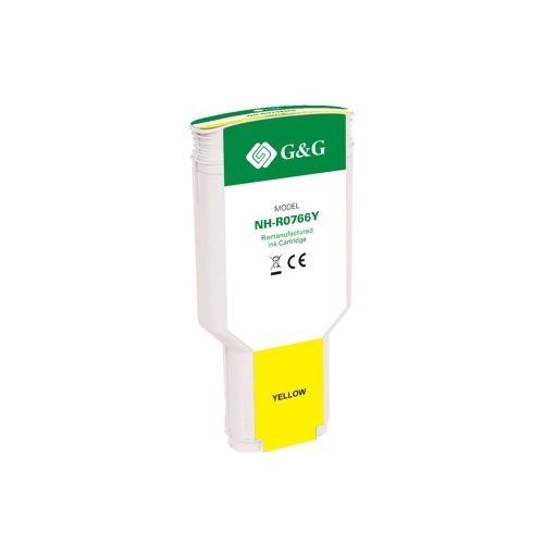 Remanufactured HP G+G 766 Yellow Ink Cartridge