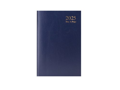 A4 2026 Day a Page Diary - Sat / Sun Split - Blue (1)