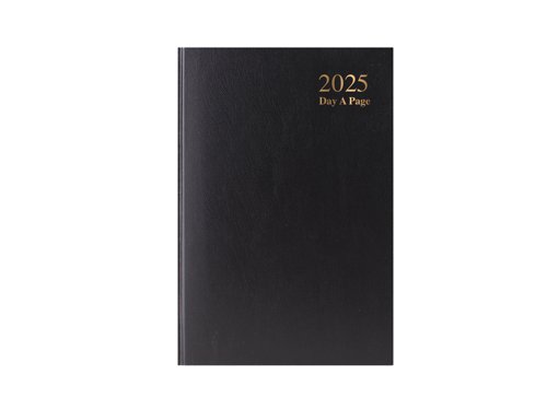 A4 2026 Day a Page Diary - Sat / Sun Split - Black (1)