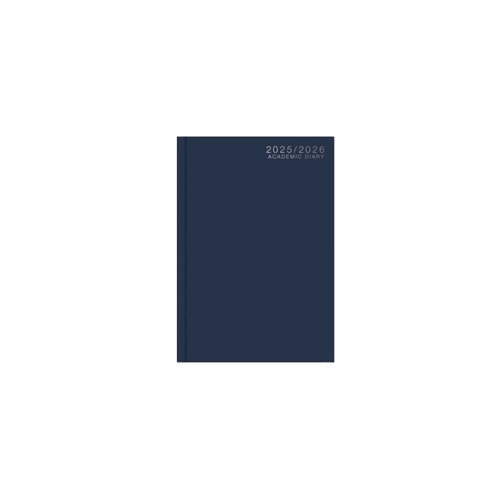 Academic Diary A5 WTV Casebound 25-26 Blue