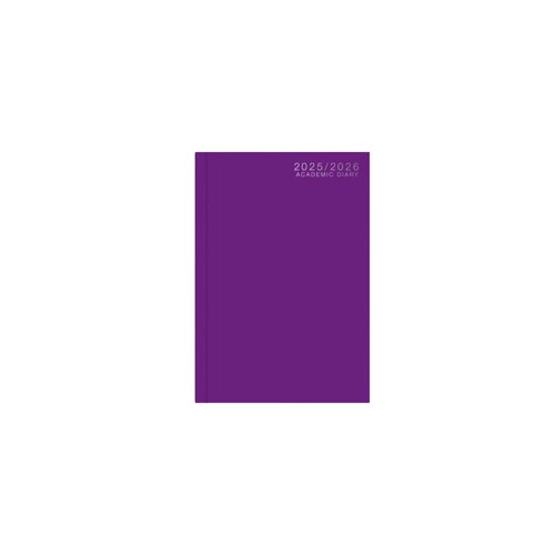 Academic Diary A5 WTV Casebound 25-26 Purple