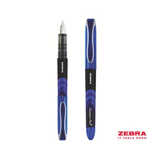 Zebra Disposable Fountain Pen Blue - Pack of 12