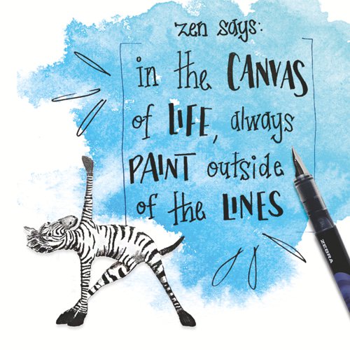 Zebra Disposable Fountain Pen Blue - Pack of 12