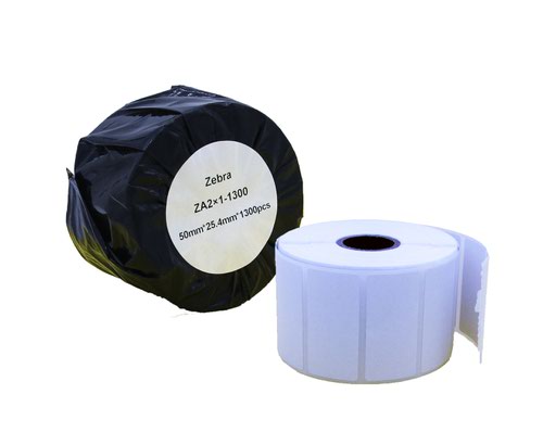 Compatible Zebra 50.8mm x 25.4mm White Small Address Paper Label Roll - 1300 Labels (ZA2X1-1300) 25mm Core