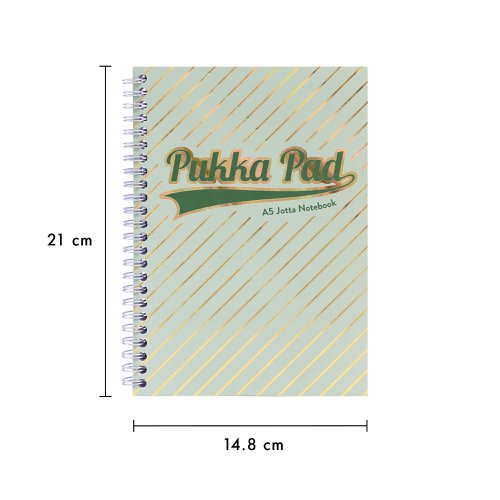 Pukka Pad Haze Jotta Notepad A5 Wirebound 200 Pages 80GSM Ruled Sheets (3) Assorted