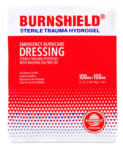 Burnshield Sterile Trauma Hydrohgel 100 x 100mm Dressing