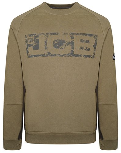 JCB Trade Crew Sweatshirt Olive L