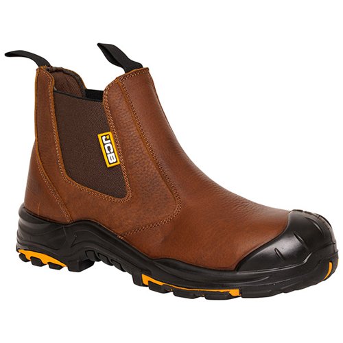 JCB Dealer Brown Boot S3 Hro Src Size 10