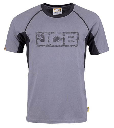 JCB Trade Grey/Black T-Shirt L