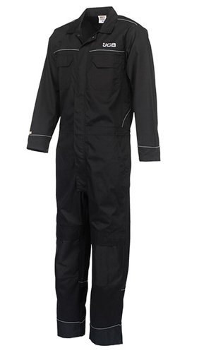 JCB Trade Coverall Black Reg L