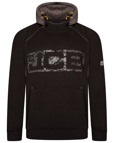 JCB Horton Hoodie Black/Grey L