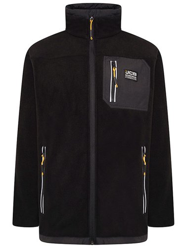 JCB Trade Fleece Full Zip Black L