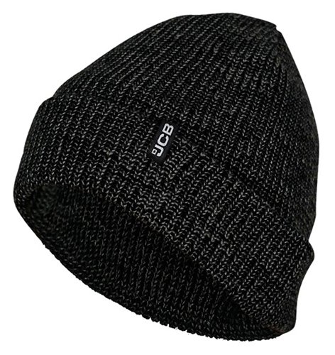 JCB Work Beanie Hat Black/Grey