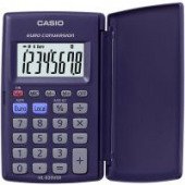 Casio HL-820VER 8 Digit Pocket Calculator with Euro Conversion Blue