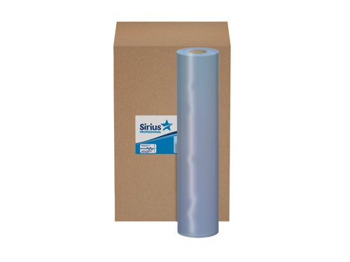 Sirius  2 Ply Blue Couch Rolls - 9 x 500mmx40m