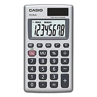 Casio HS-8VA 8 Digit Pocket Calculator Silver