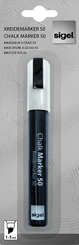 Liquid Chalk Water-Based Marker White easy wipe 1-5mm chisel tip 