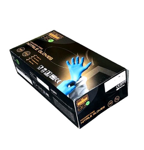 Nitrile Powder Free Gloves (Blue) Pk of 100 Large