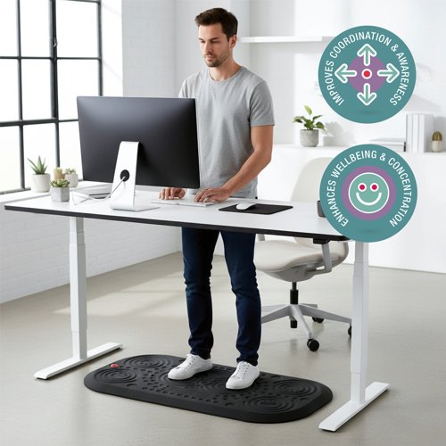 AFS-TEX® 3000X Black Active Anti-Fatigue Mat 50 x 100cm
