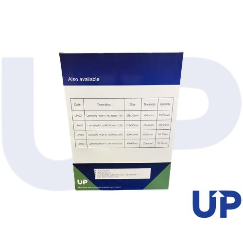 UP Laminating Pouch A3 250 micron (100)
