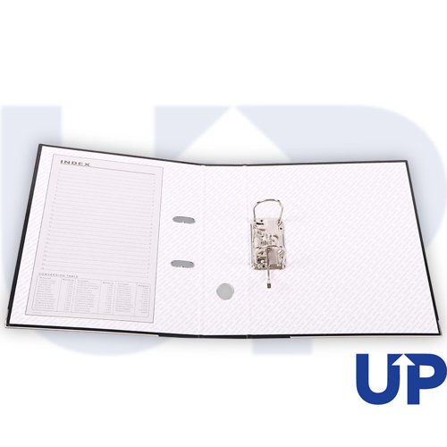 UP A4 70mm Lever Arch File - Black (10)