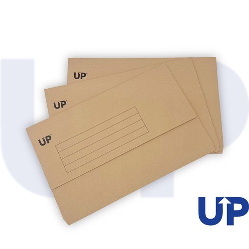 UP Half Flap Document Wallet Pack of 50 - Buff